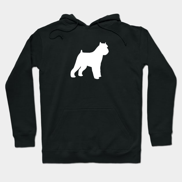 Brussels Griffon Silhouette Hoodie by Coffee Squirrel